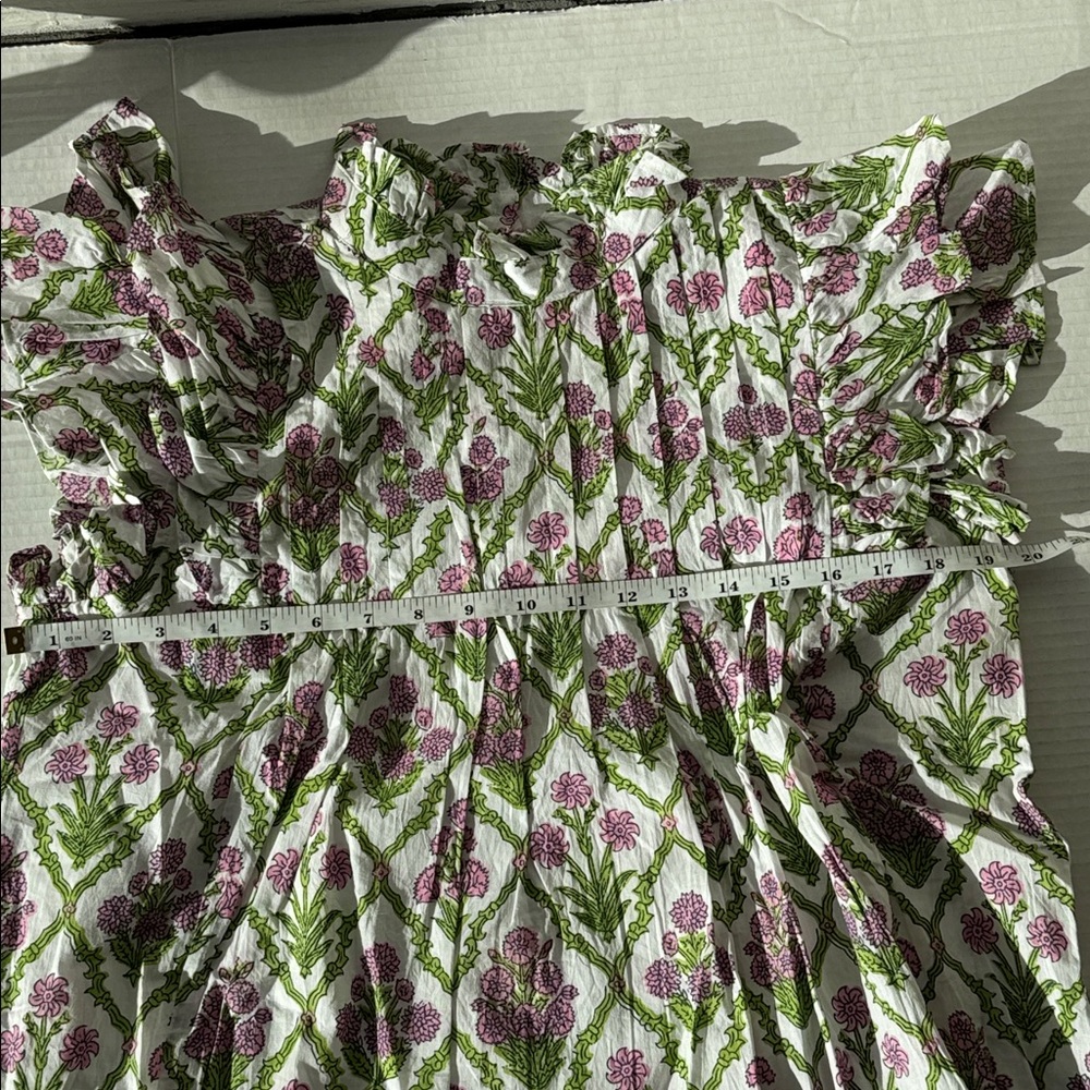 Floral Ruffle Sleeve Blouse - Picture 11 of 12